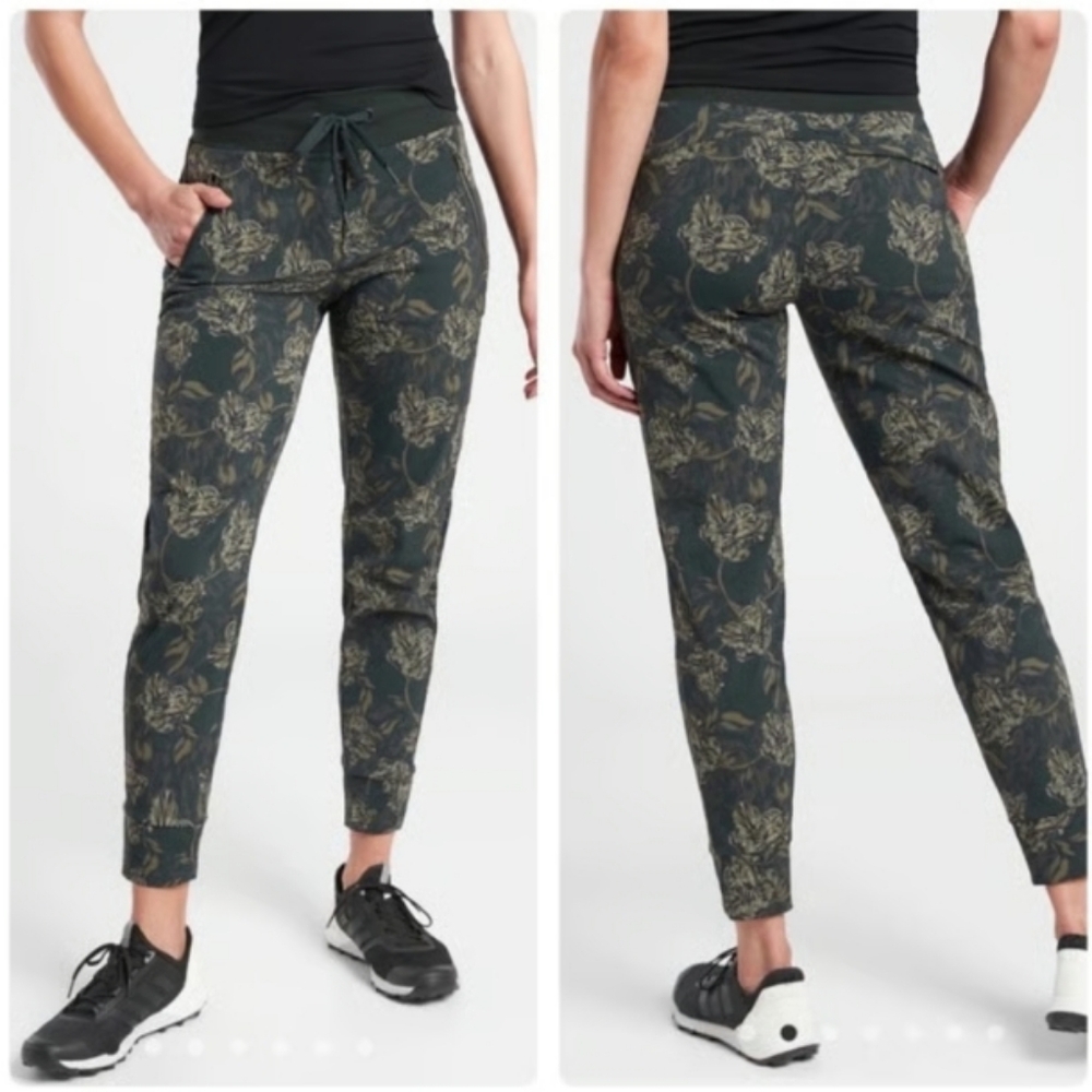 Athleta Trekkie Floral Printed Joggers
